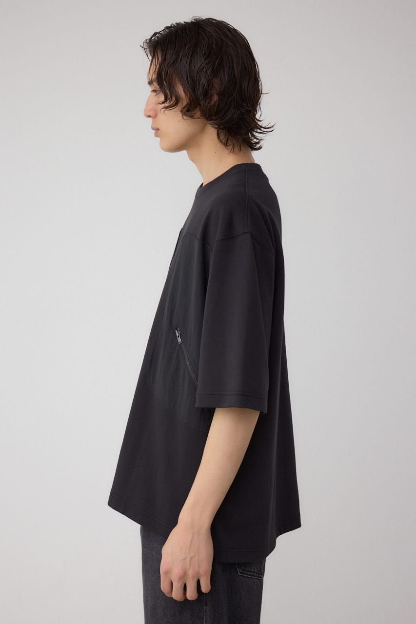ダブルポケットプルオーバー BLK L