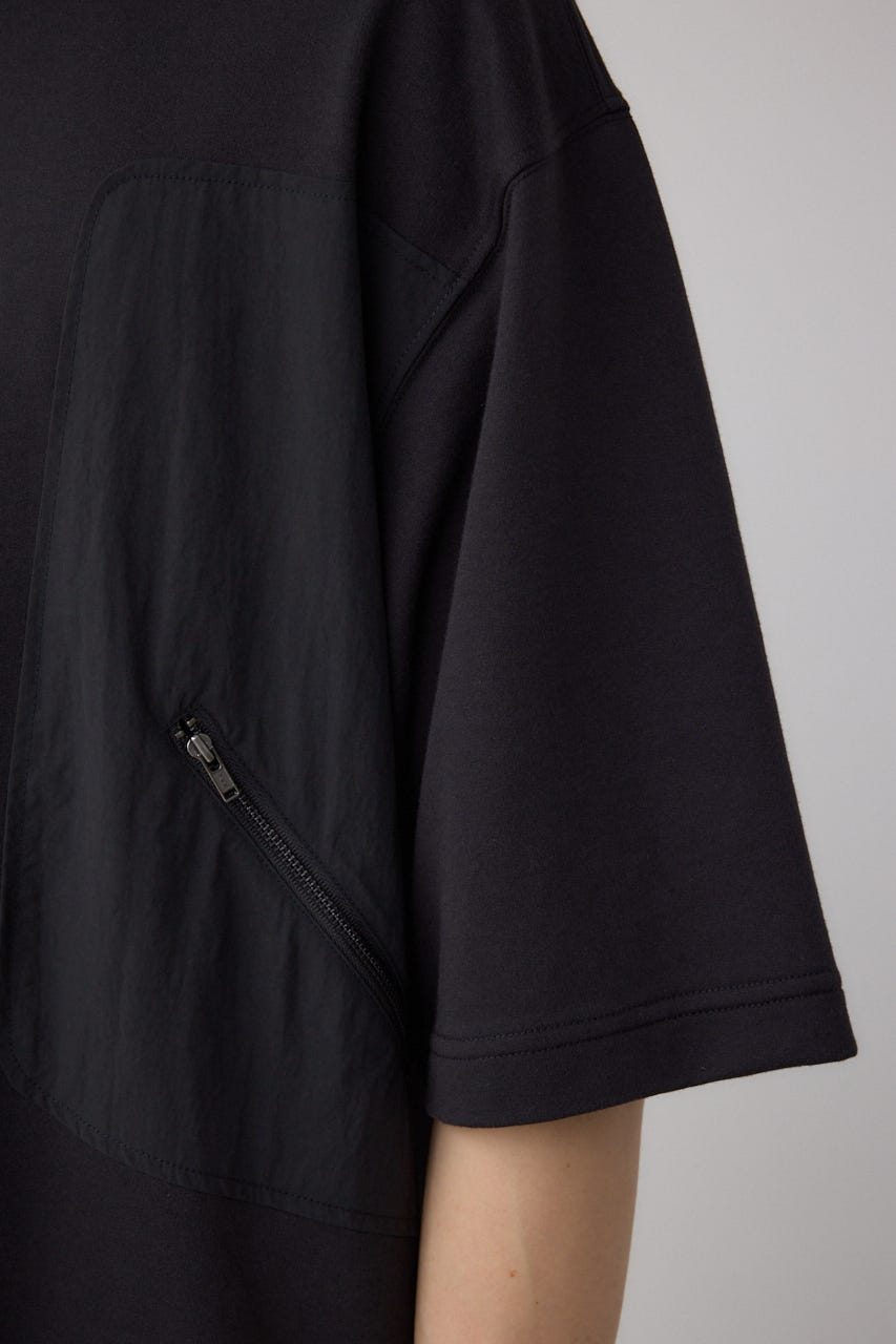 ダブルポケットプルオーバー BLK L