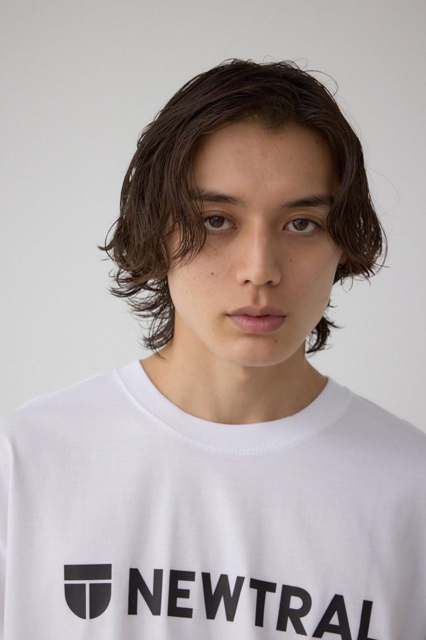 【NEWTRAL】 MAIN S_Logo T-shirt WHT L