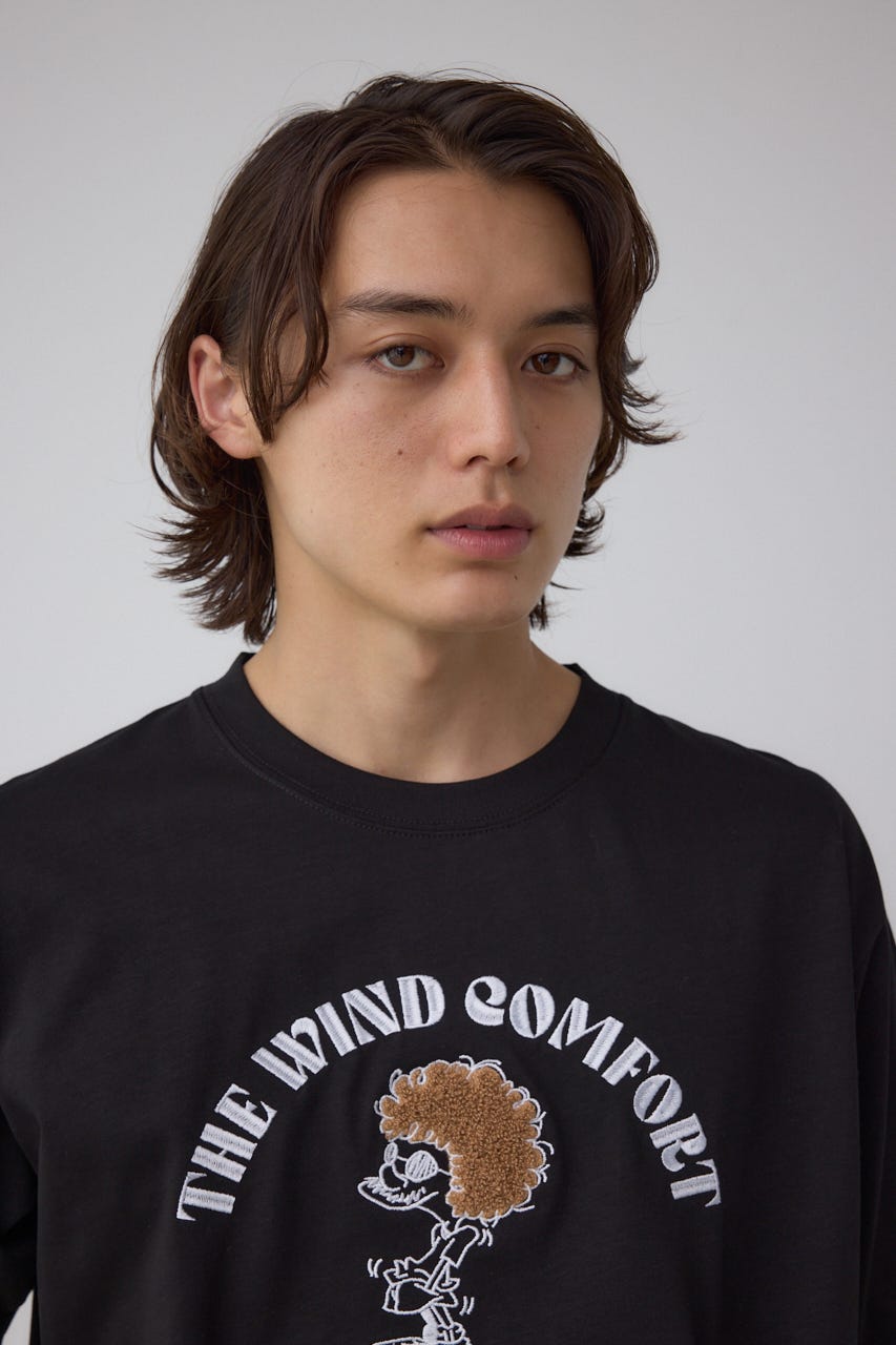 関税/送料込★Father & Sons★ハイネック 半袖 Tシャツ AZUL BY MOUSSY | アフロオジサンTシャツ (Tシャツ・カットソー