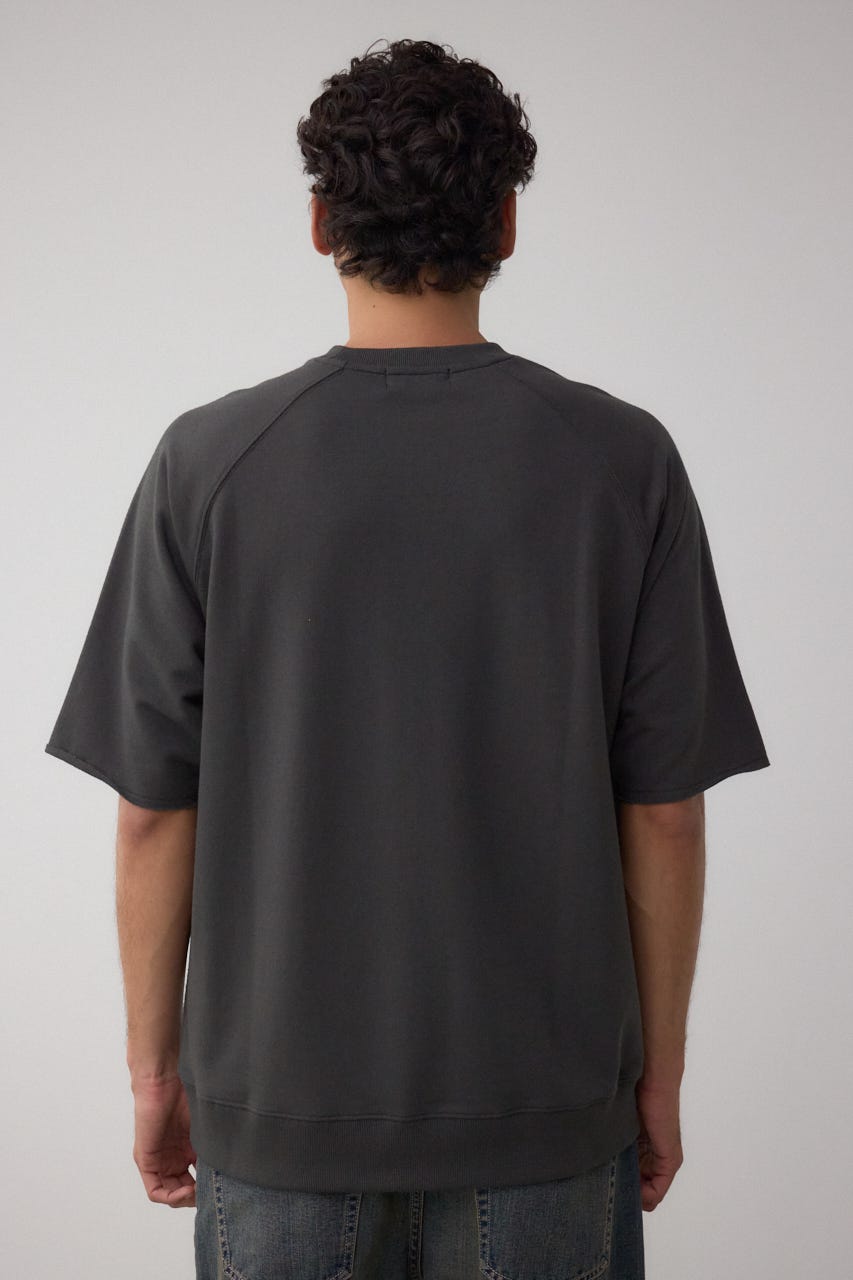 カットオフスウェットTEE L/BLK L