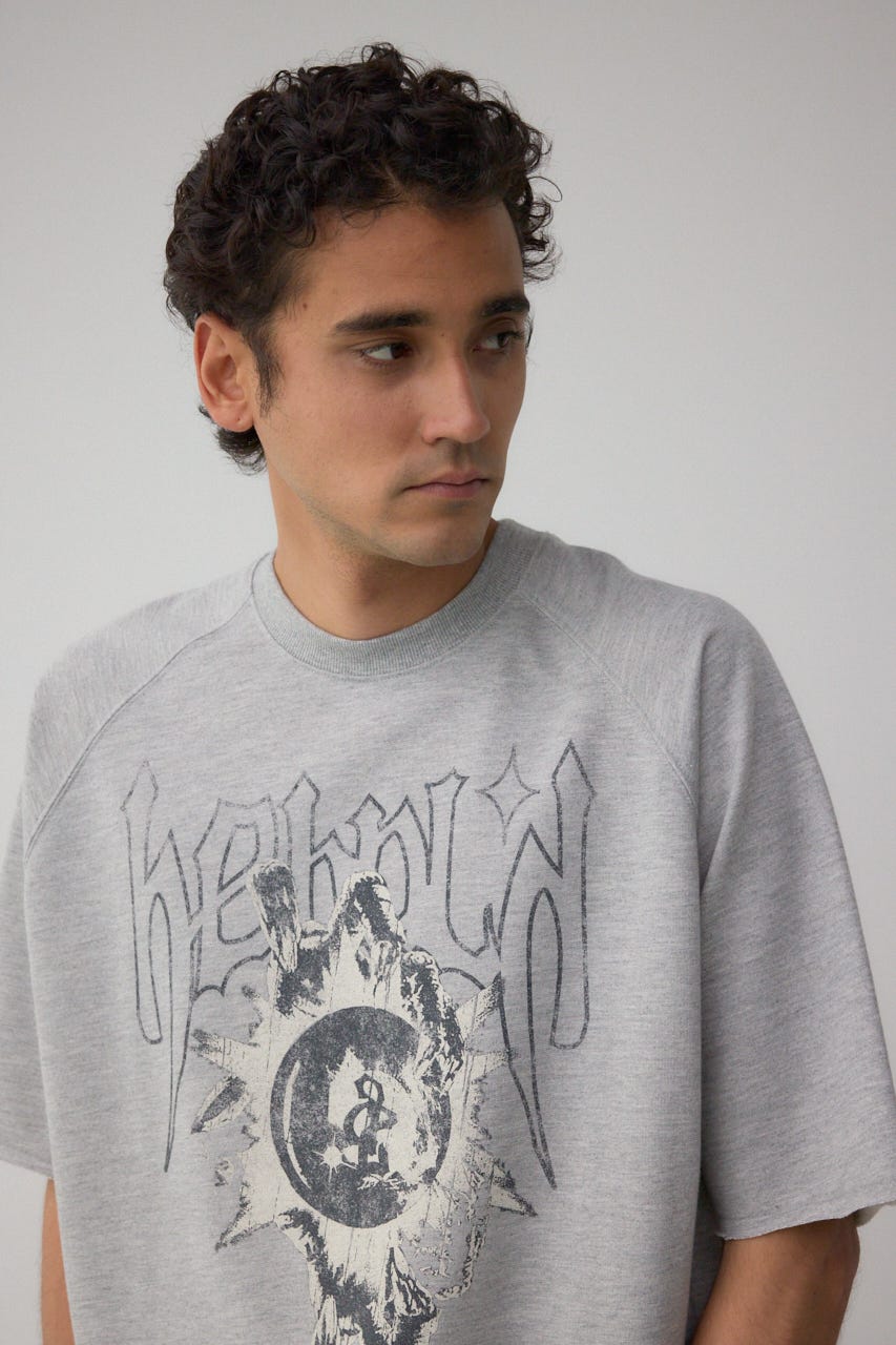 カットオフスウェットTEE T.GRY L