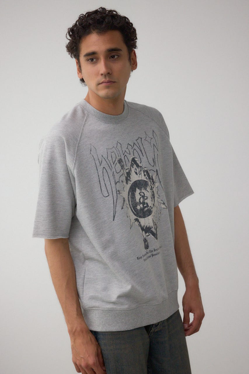 カットオフスウェットTEE T.GRY L