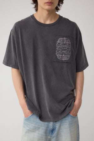 ヴィンテージ刺繍パッチワークTシャツ