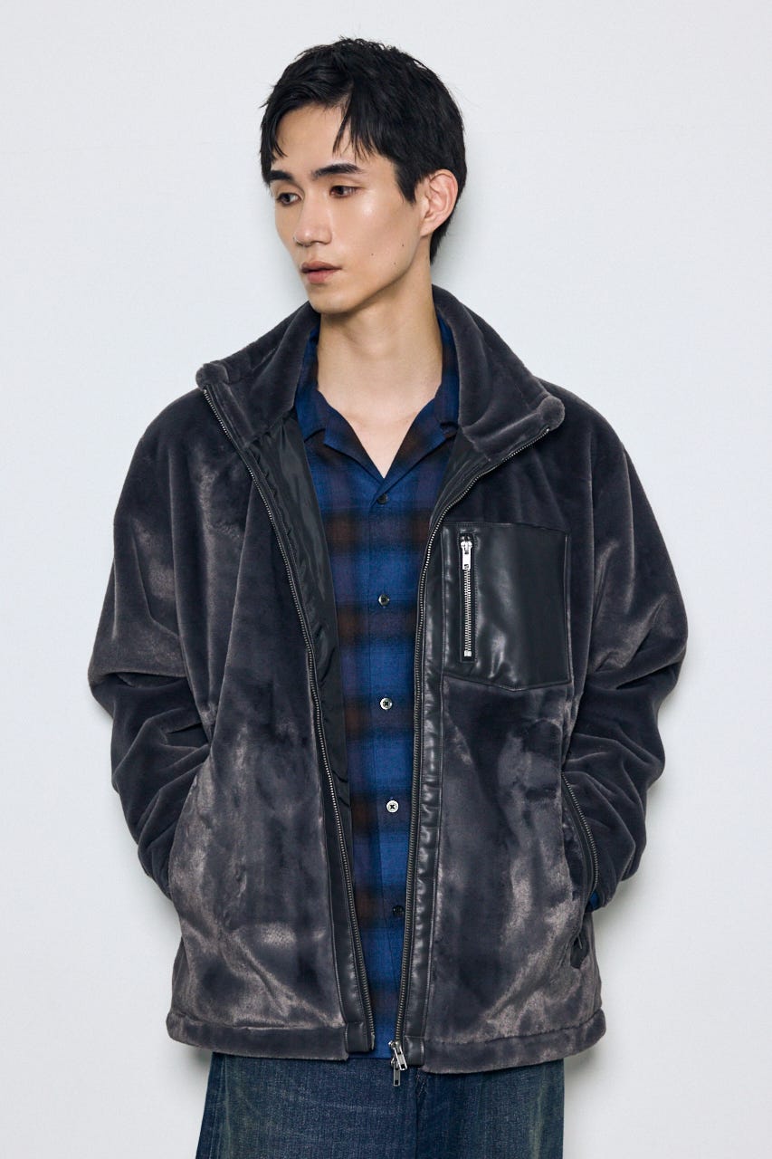 【AW先行アイテム】ファースタンドブルゾン C.GRY L