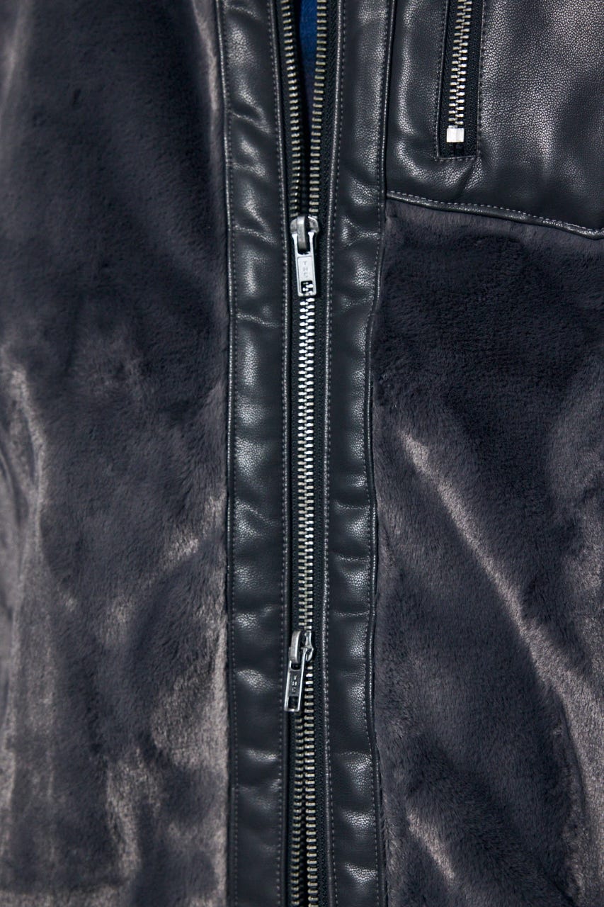 【AW先行アイテム】ファースタンドブルゾン C.GRY L