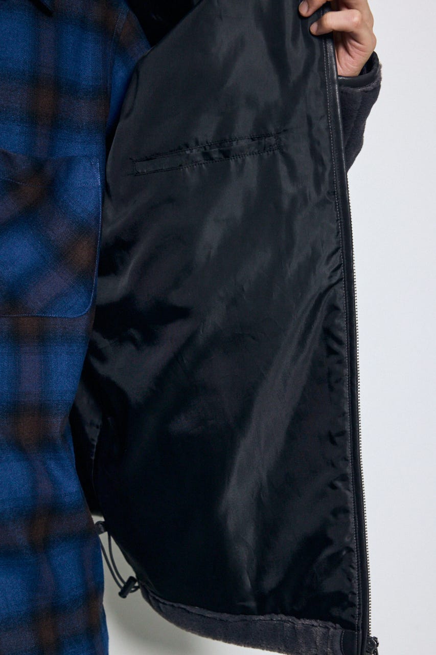 【AW先行アイテム】ファースタンドブルゾン C.GRY L