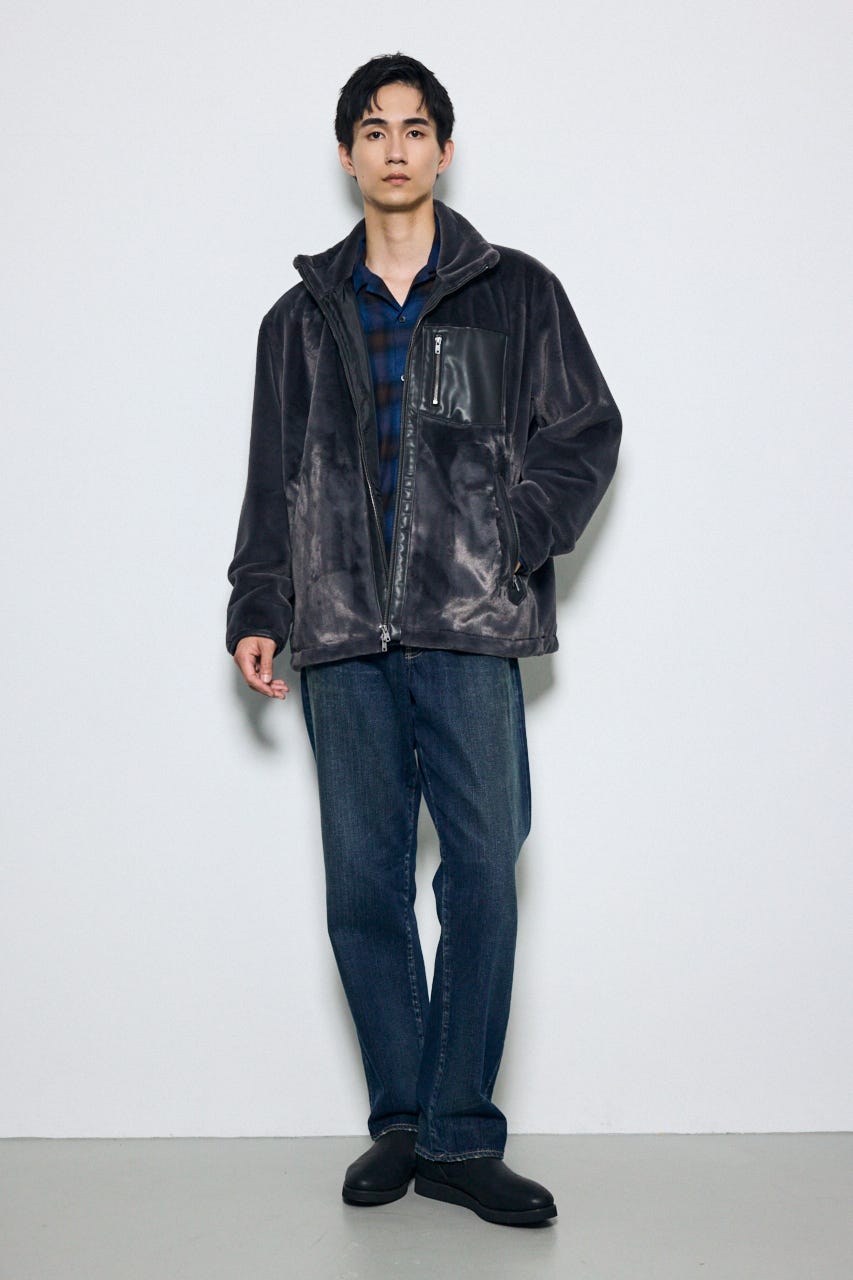【AW先行アイテム】ファースタンドブルゾン C.GRY L