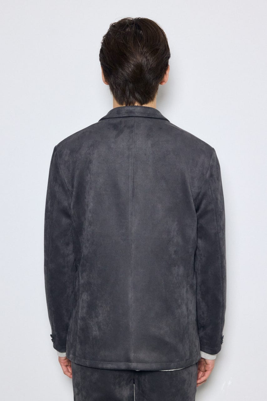 【AW先行アイテム】フェイクスエードジャケット GRY M