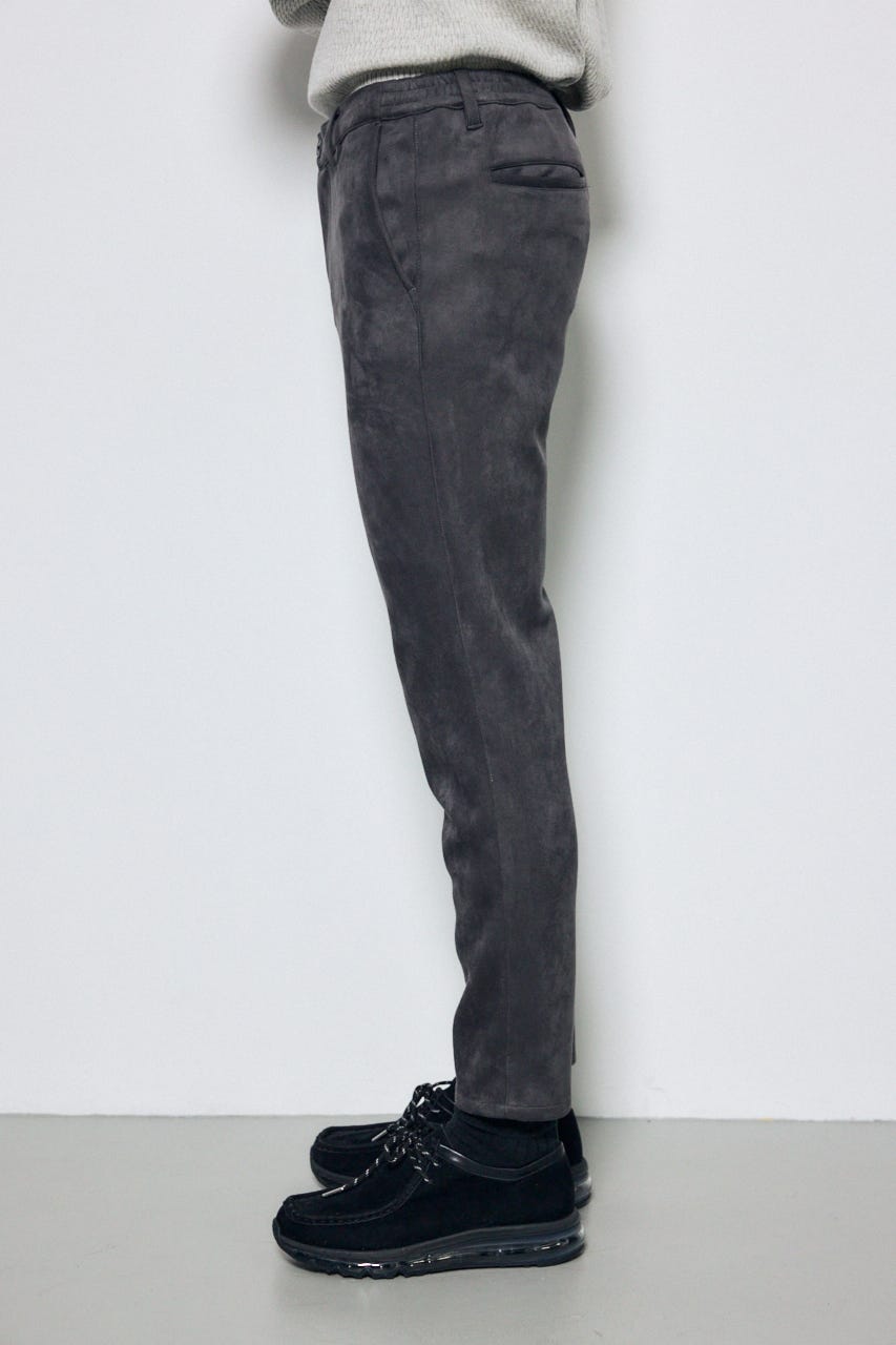 【AW先行アイテム】フェイクスエードパンツ GRY L