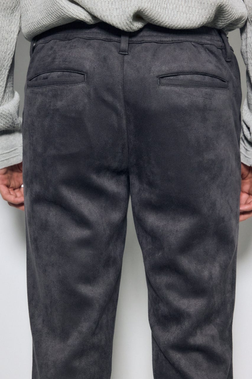 【AW先行アイテム】フェイクスエードパンツ GRY L