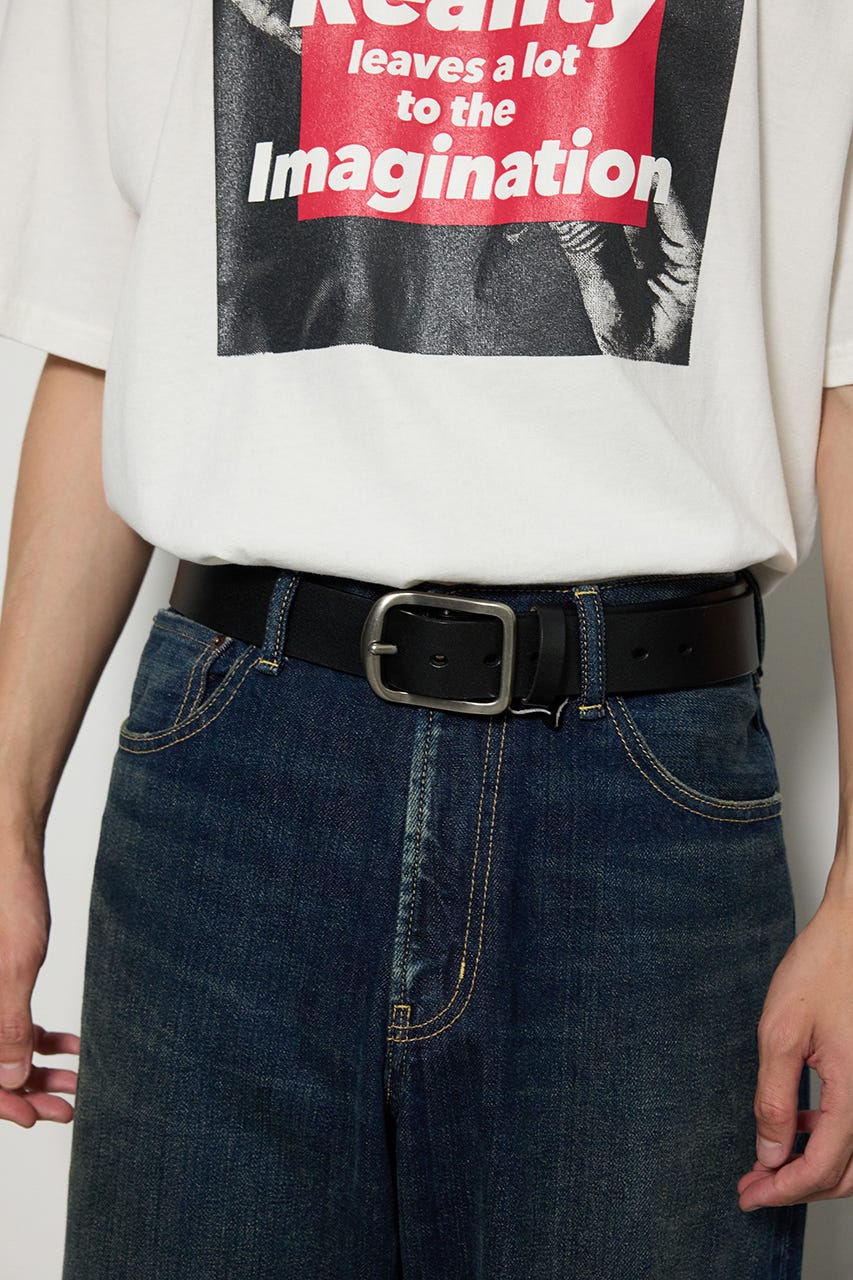 プレーンレザーベルト BLK FREE