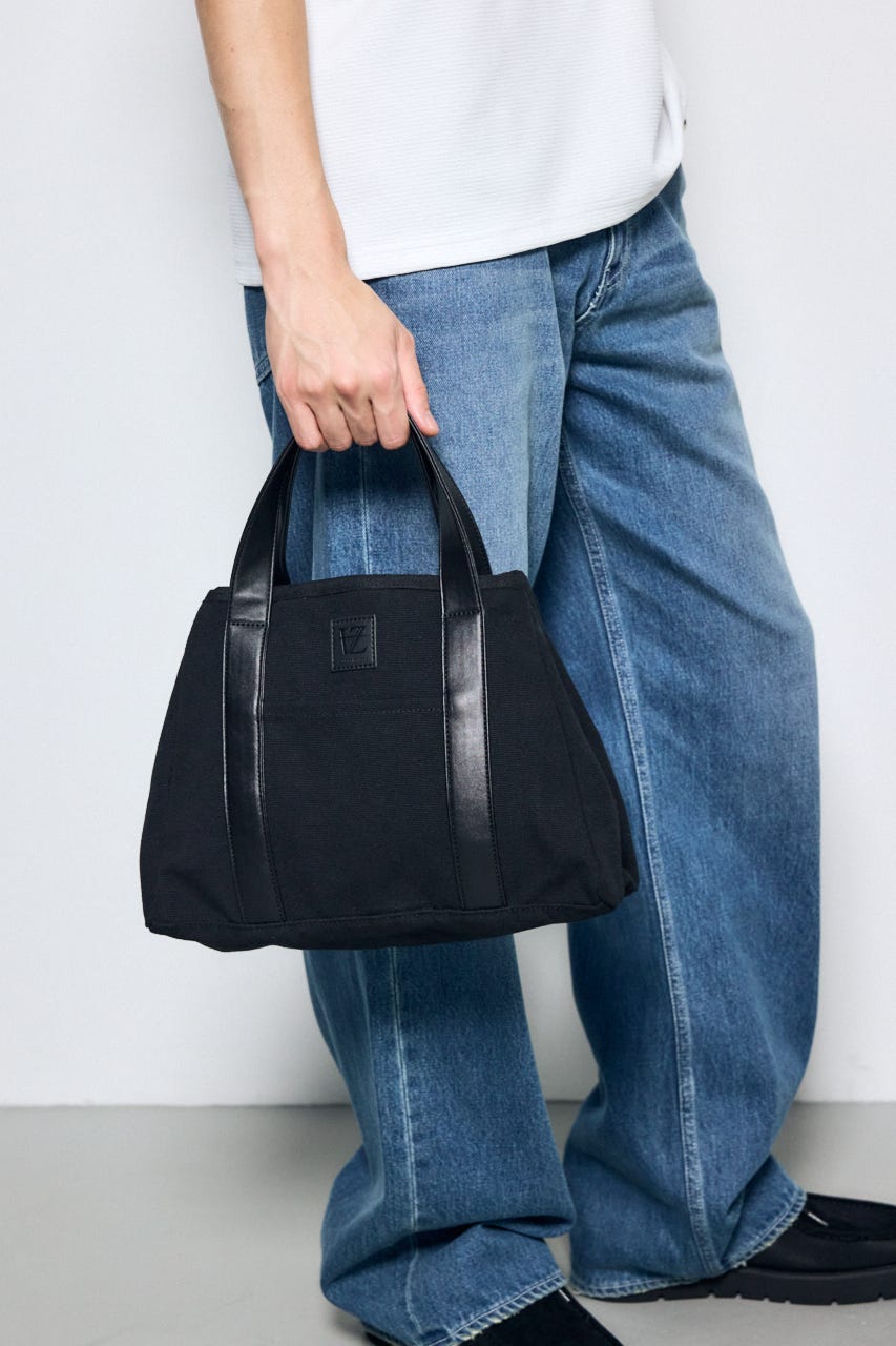 台形トートバッグ BLK FREE