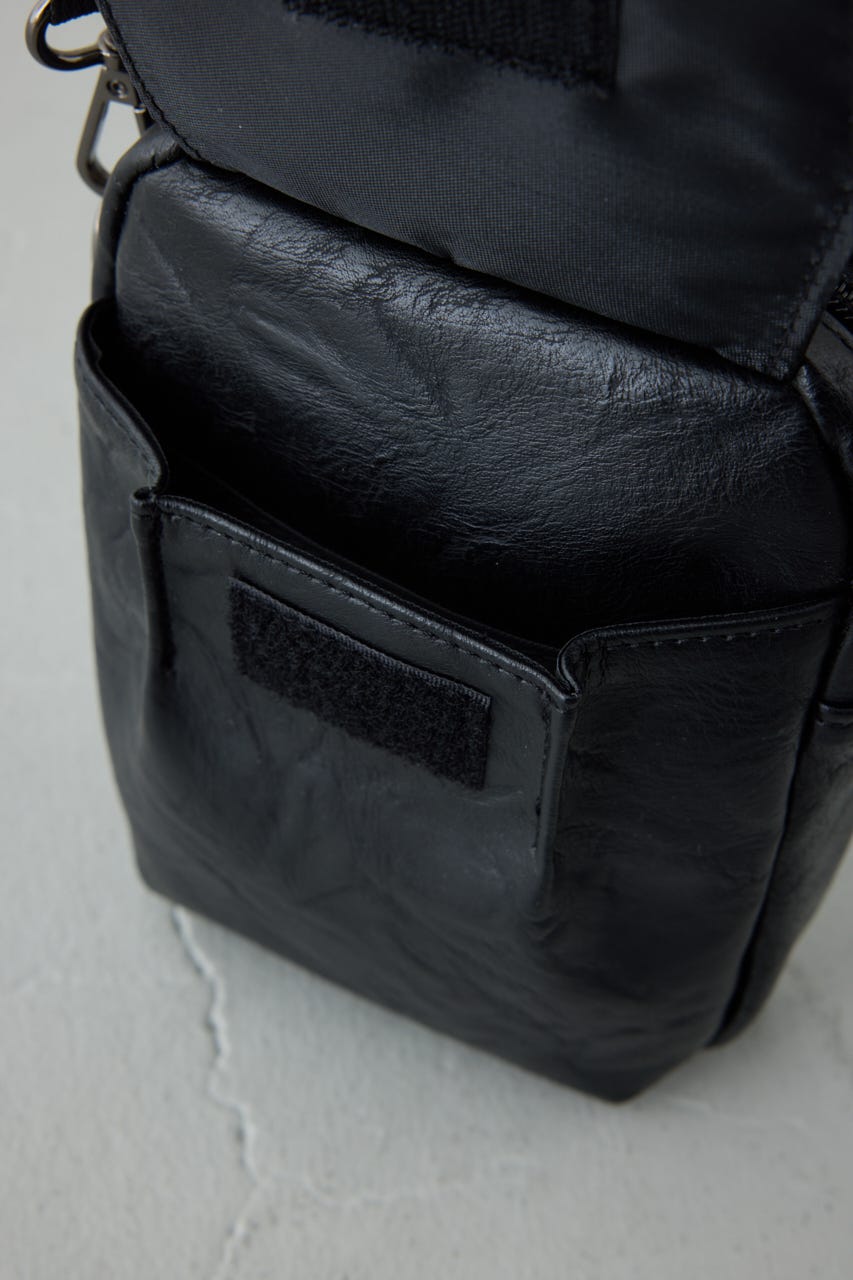 合皮サコッシュ BLK FREE
