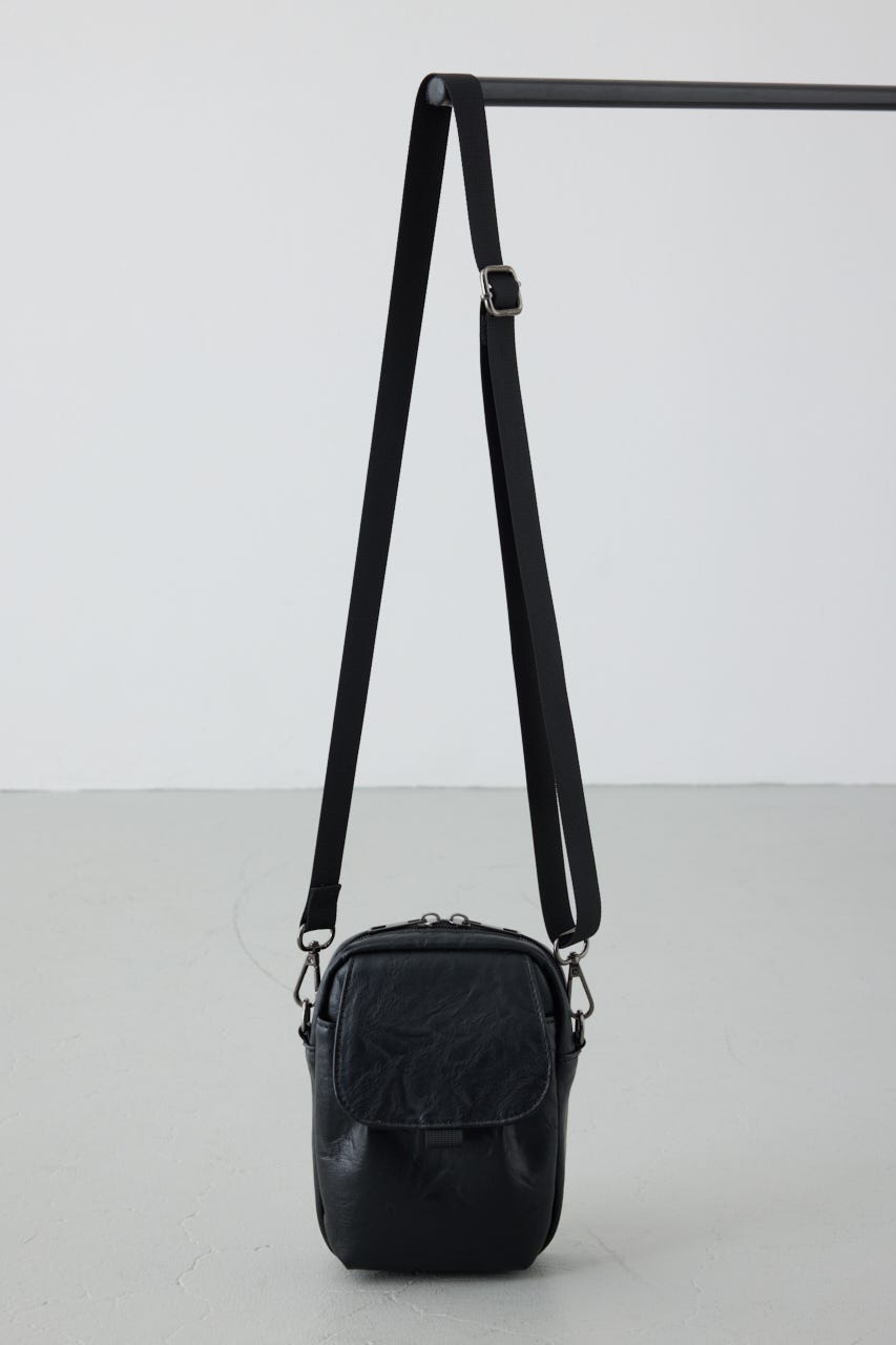 合皮サコッシュ BLK FREE