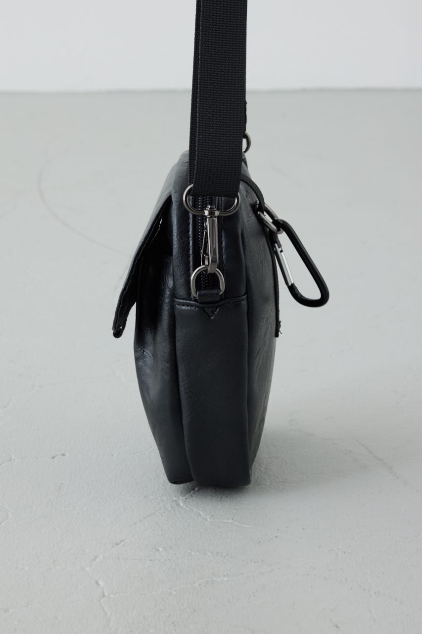 合皮サコッシュ BLK FREE