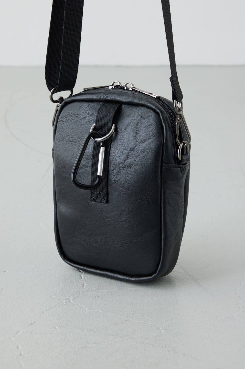 合皮サコッシュ BLK FREE