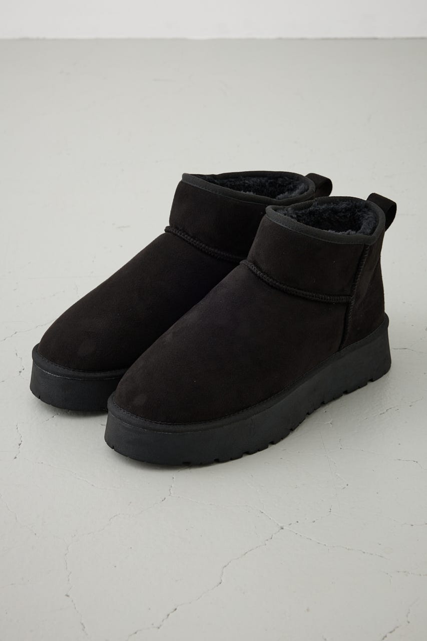 フェイクムートンショートブーツ BLK M