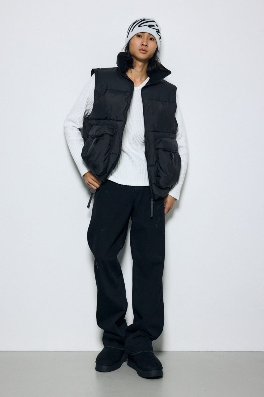 フェイクムートンショートブーツ BLK M