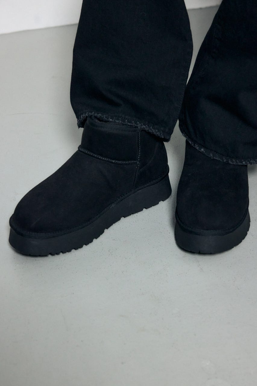 フェイクムートンショートブーツ BLK M