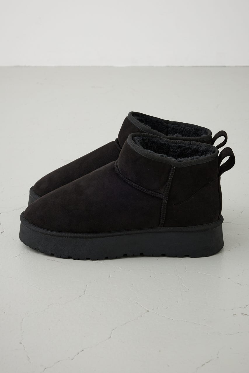 フェイクムートンショートブーツ BLK M
