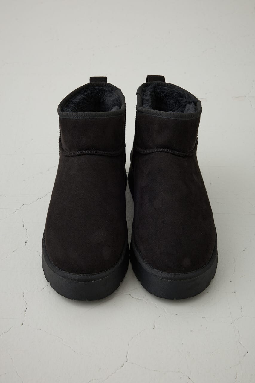 フェイクムートンショートブーツ BLK M