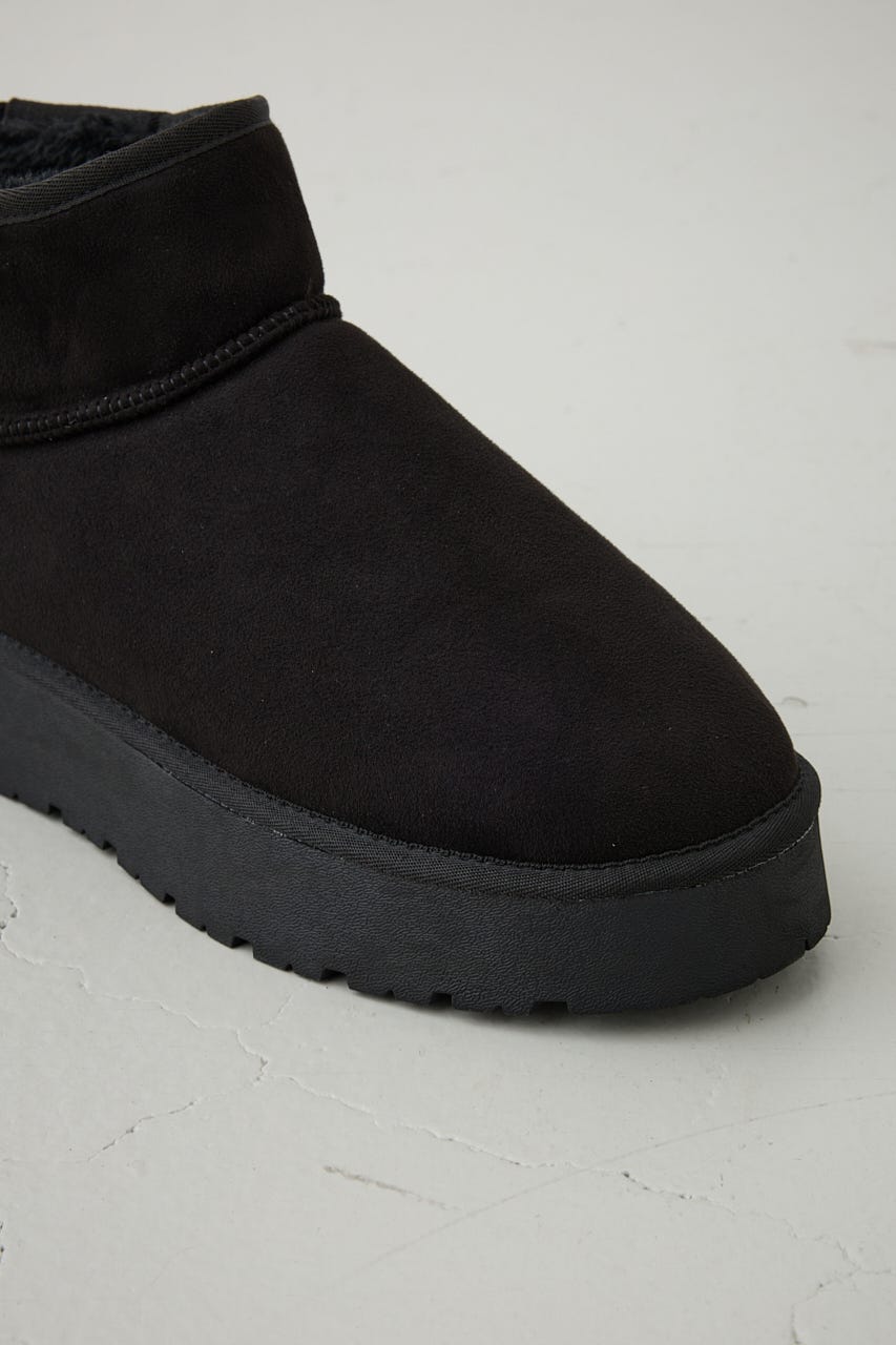 フェイクムートンショートブーツ BLK M