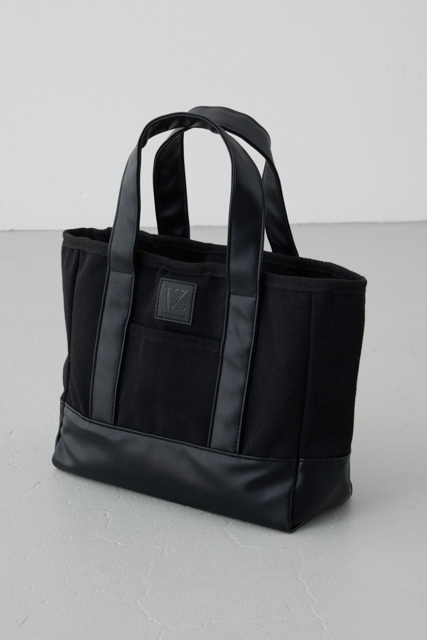 合皮切替ミニトートバッグ BLK FREE