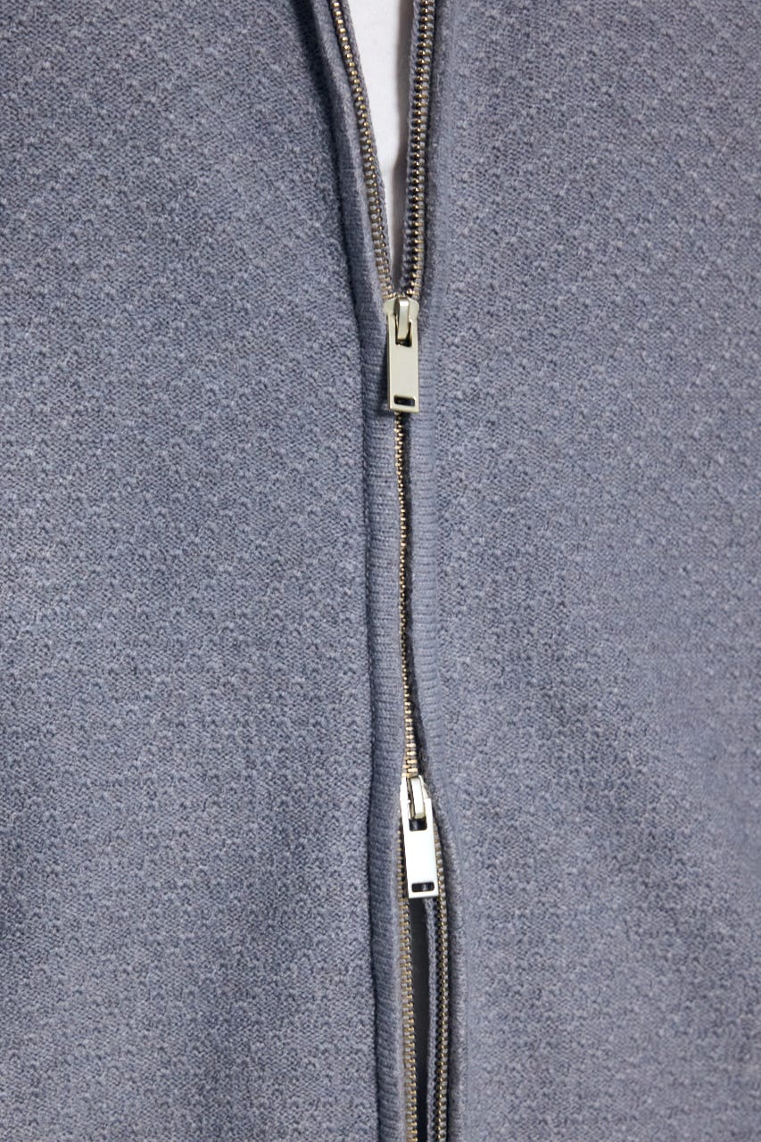 【AW先行アイテム】テクスチャーニットシップブルゾン L/GRY M