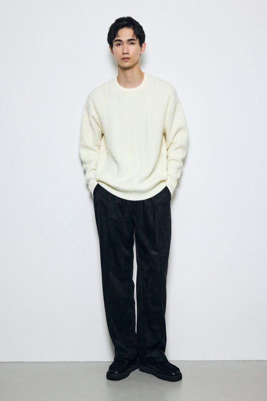AZUL BY MOUSSY | ケーブル編みニットトップス (ニット ) |SHEL'TTER
