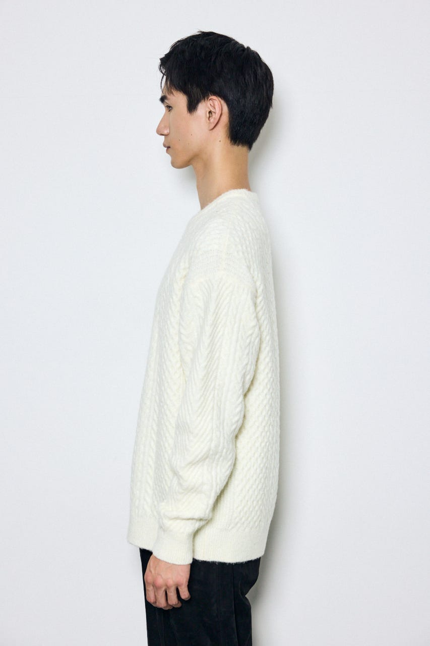 AZUL BY MOUSSY | ケーブル編みニットトップス (ニット ) |SHEL'TTER