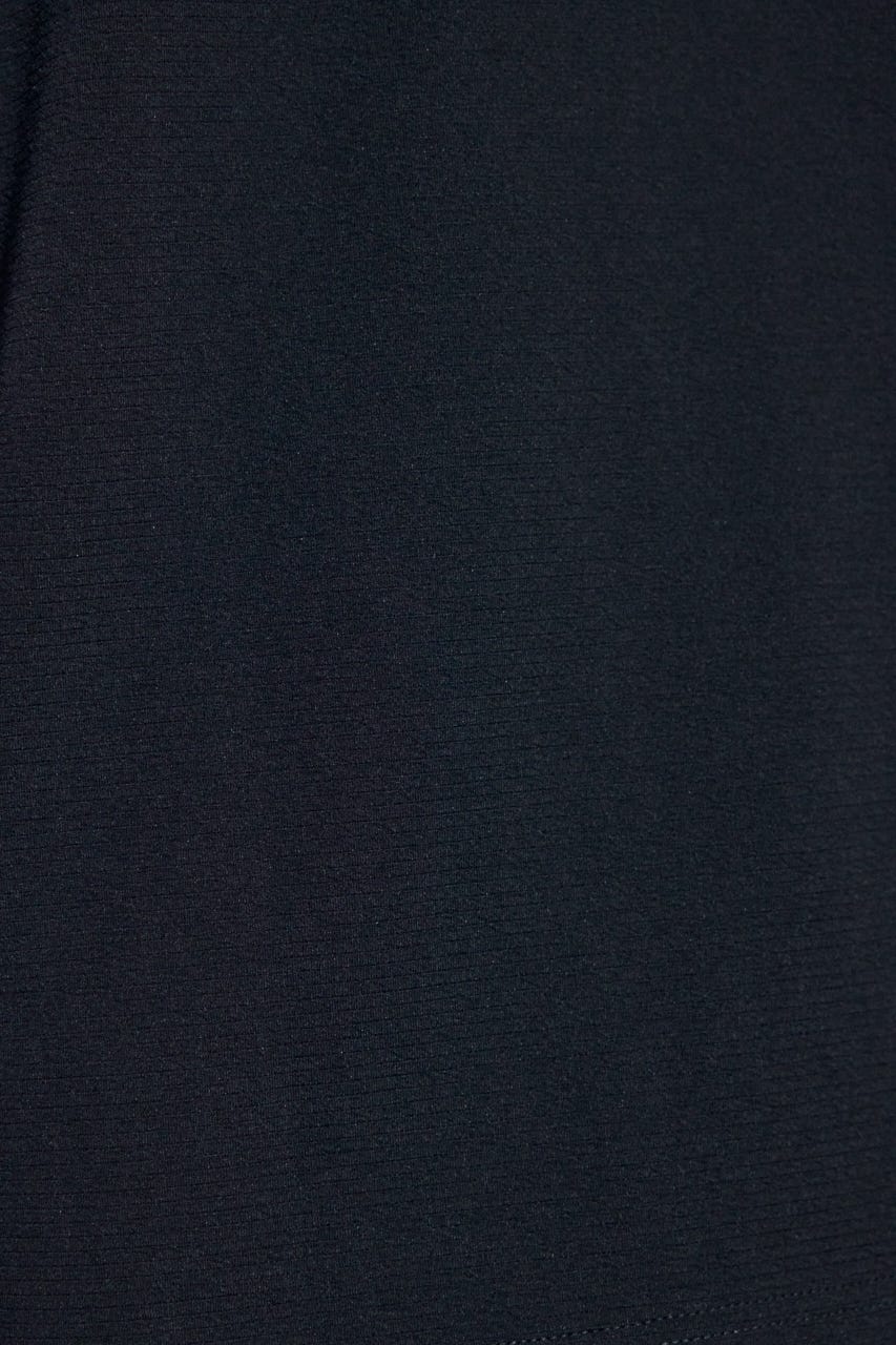 リップル半袖トップス BLK M