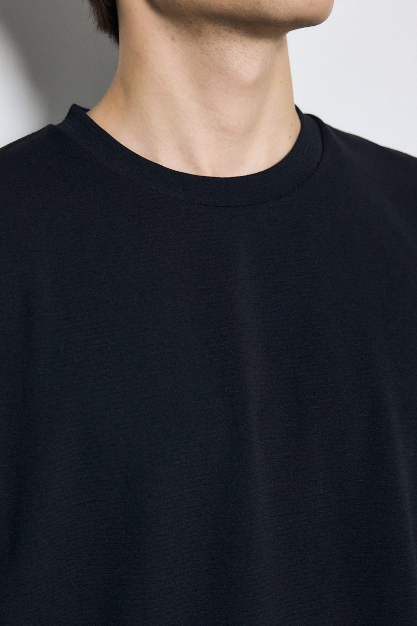 リップル半袖トップス BLK M