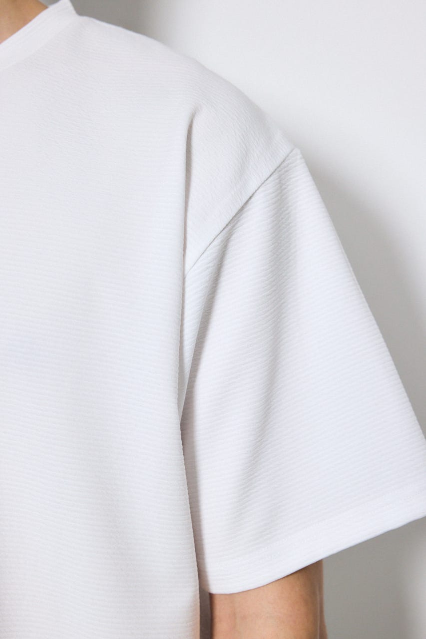 リップル半袖トップス WHT M
