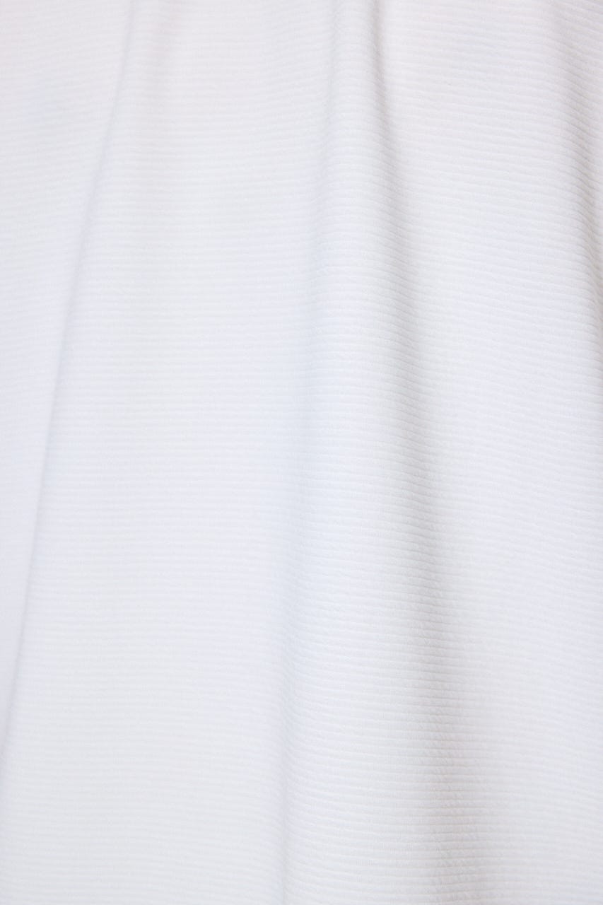 リップル半袖トップス WHT M