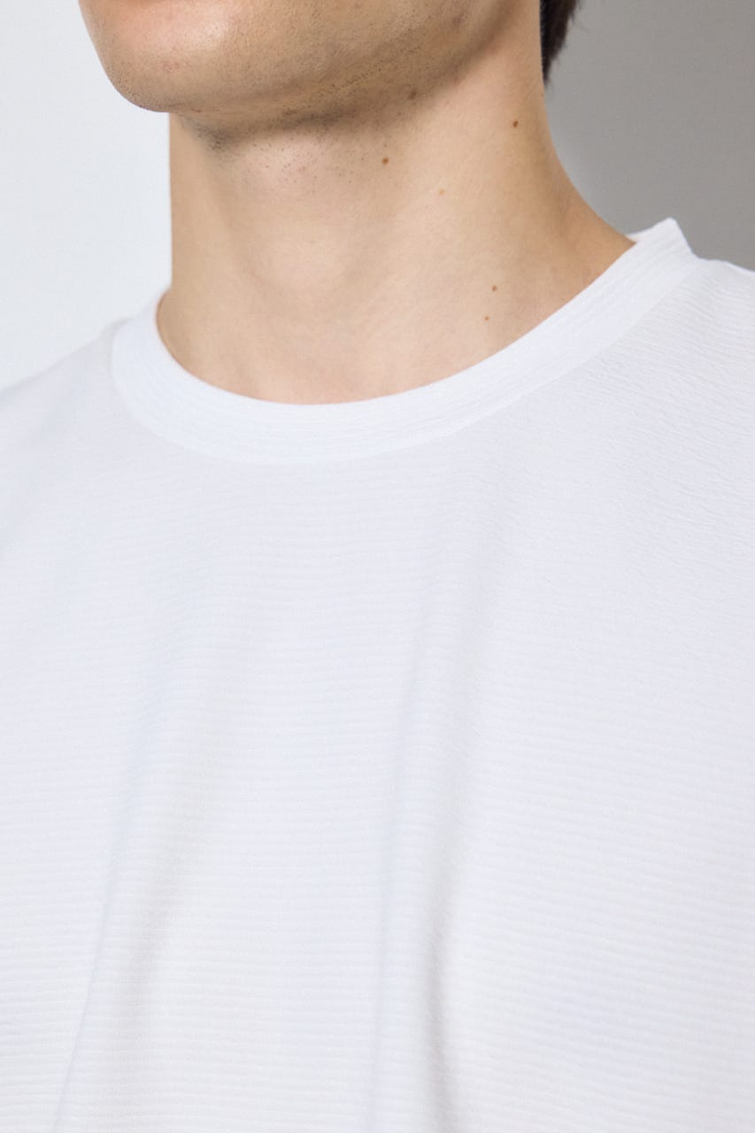 リップル半袖トップス WHT M