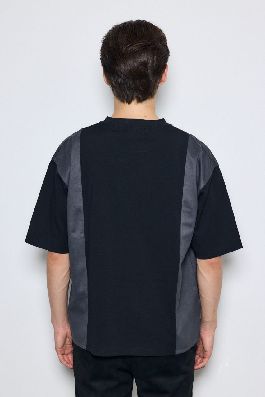 異素材フェイクスエードトップス BLK L