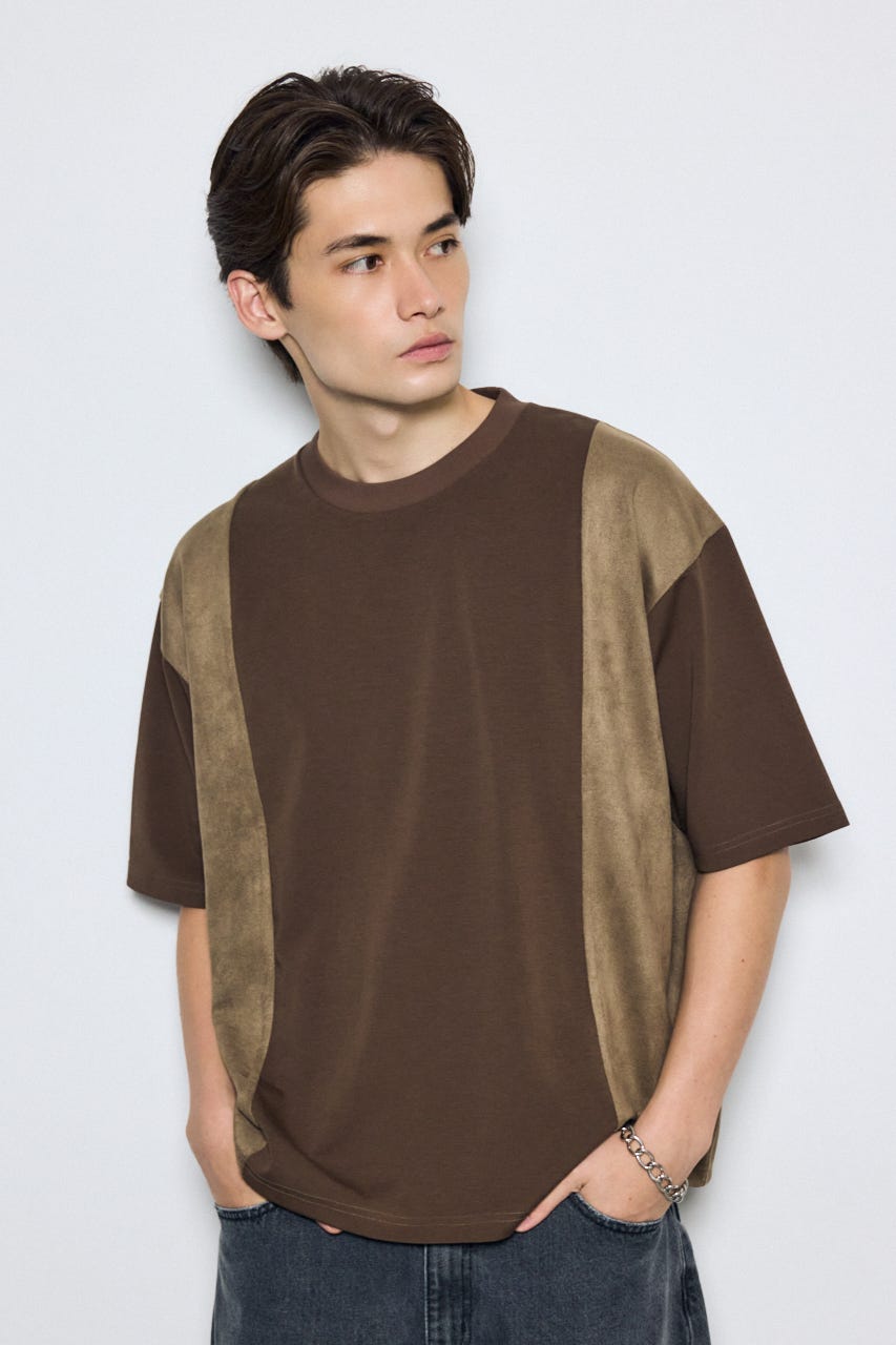 AZUL BY MOUSSY | 異素材フェイクスエードトップス (Tシャツ