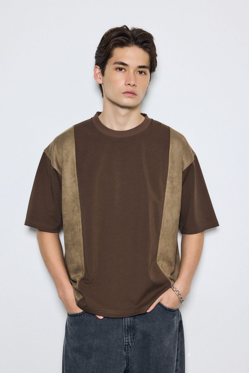 AZUL BY MOUSSY | 異素材フェイクスエードトップス (Tシャツ