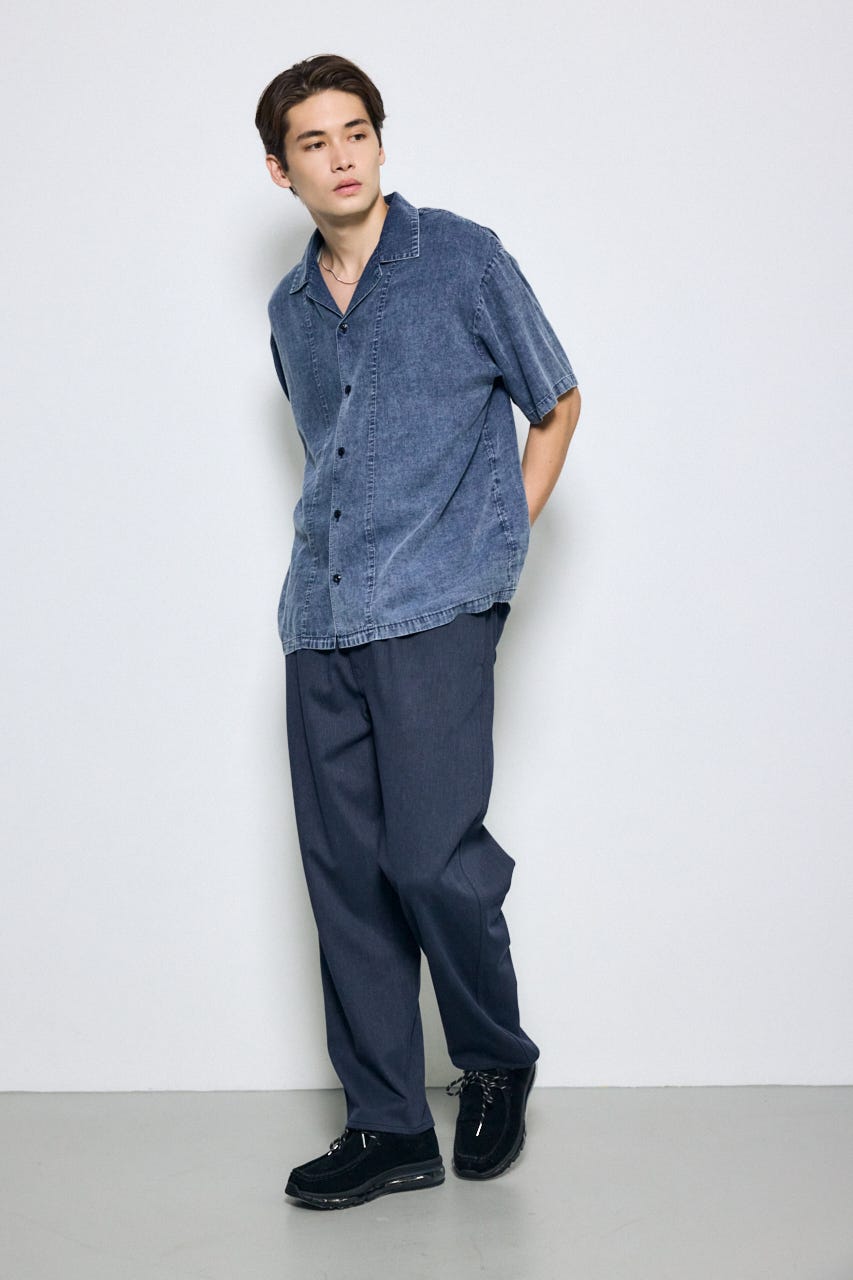 EASY ACTIONワイドパンツ D/NVY M