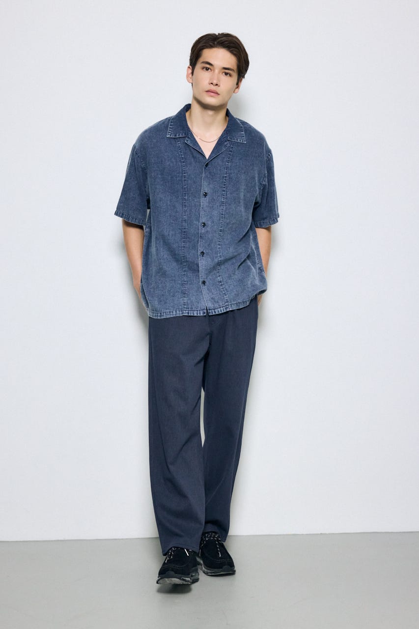 EASY ACTIONワイドパンツ D/NVY M