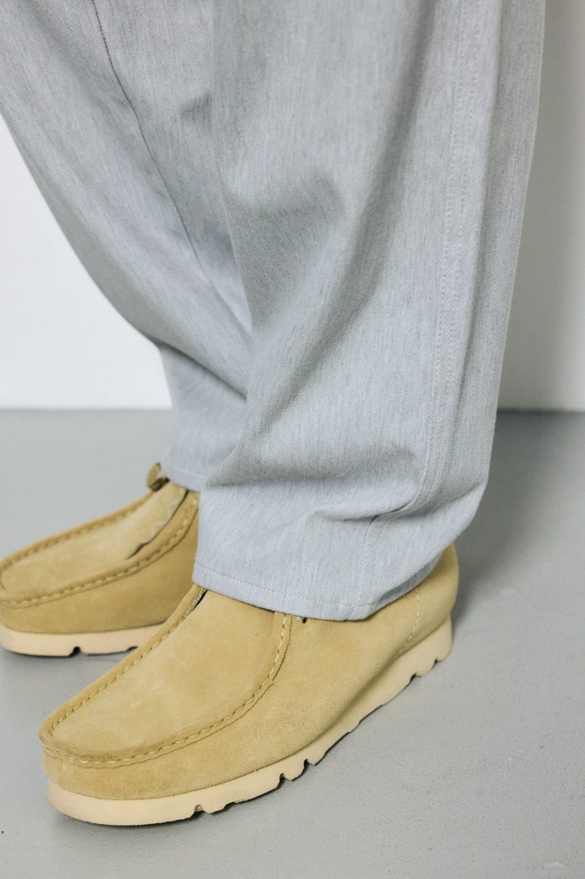 EASY ACTIONワイドパンツ T.GRY M