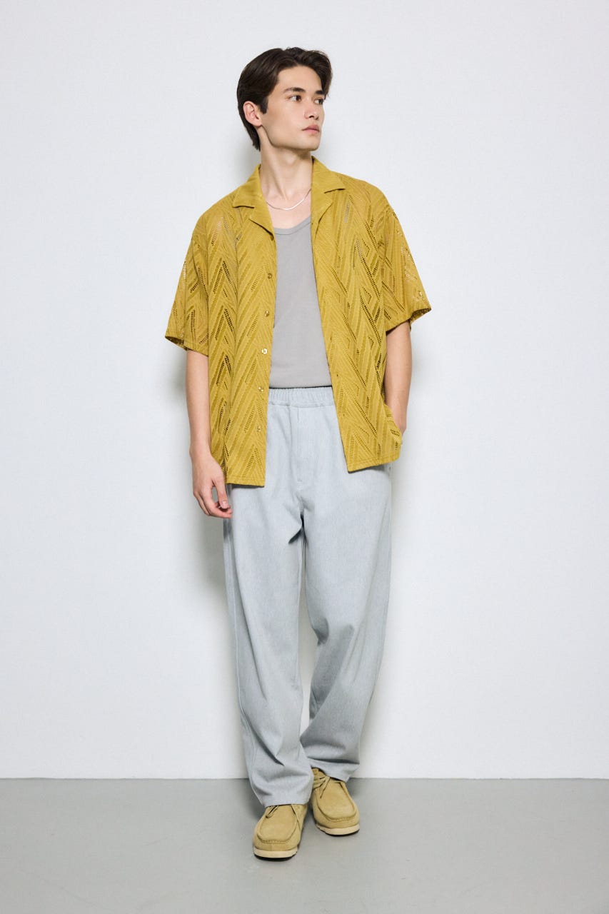 EASY ACTIONワイドパンツ T.GRY M