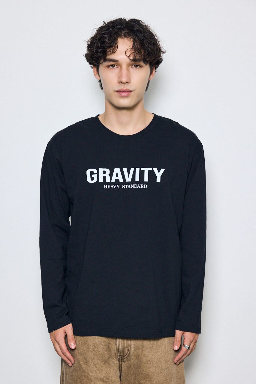ロゴプリントロンTEE BLK S