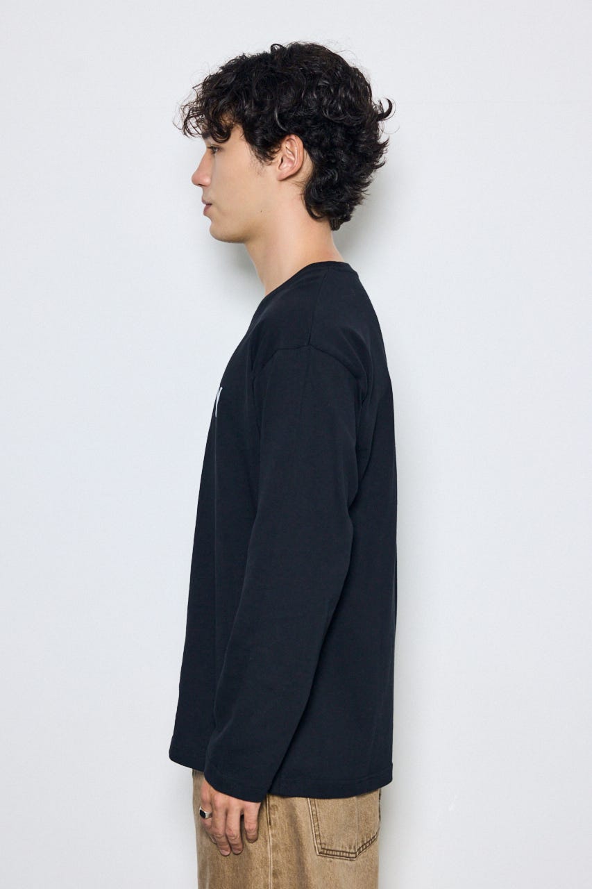 ロゴプリントロンTEE BLK S