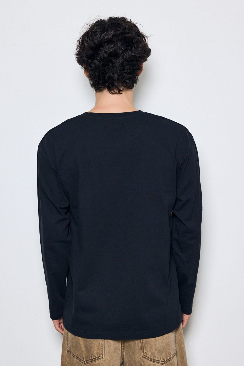 ロゴプリントロンTEE BLK S