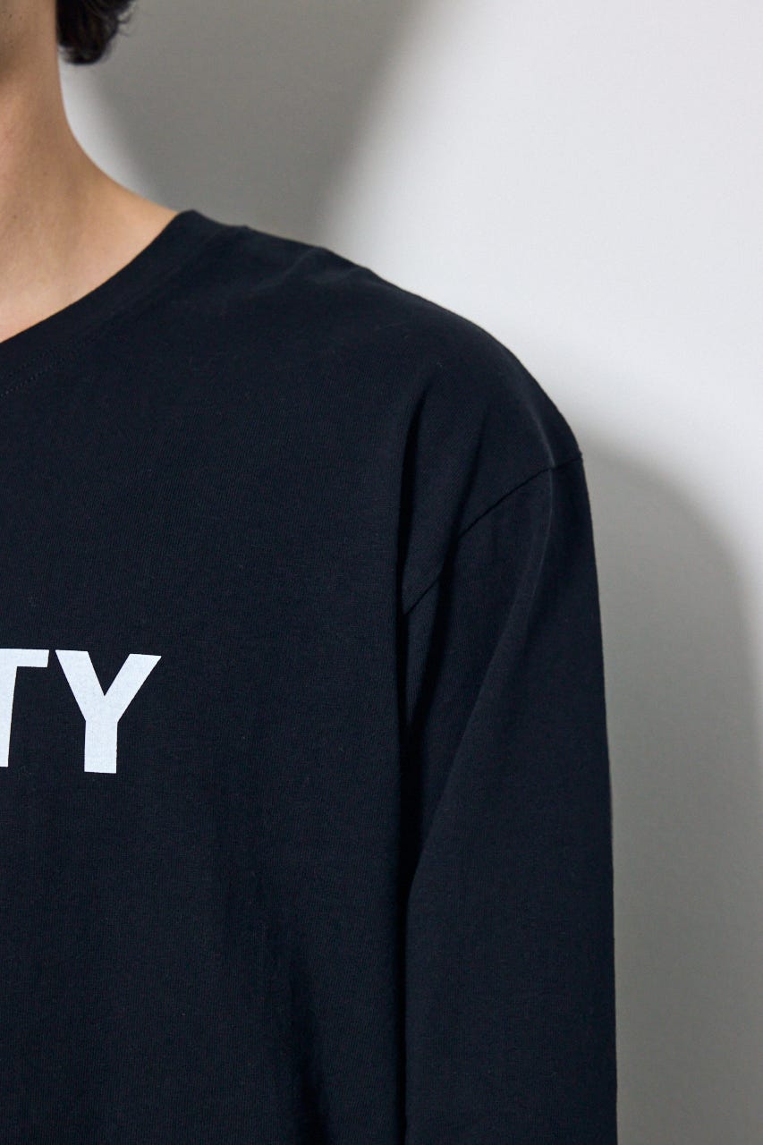 ロゴプリントロンTEE BLK S