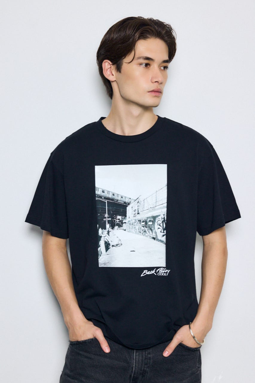 ram　フォトプリント　カットソー AZUL BY MOUSSY | フォトプリント半袖TEE (Tシャツ・カットソー(半袖