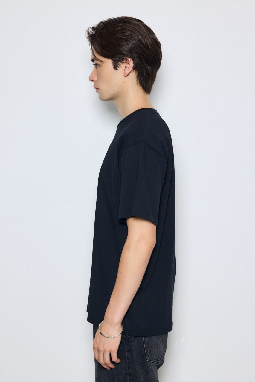 フォトプリント半袖TEE BLK L