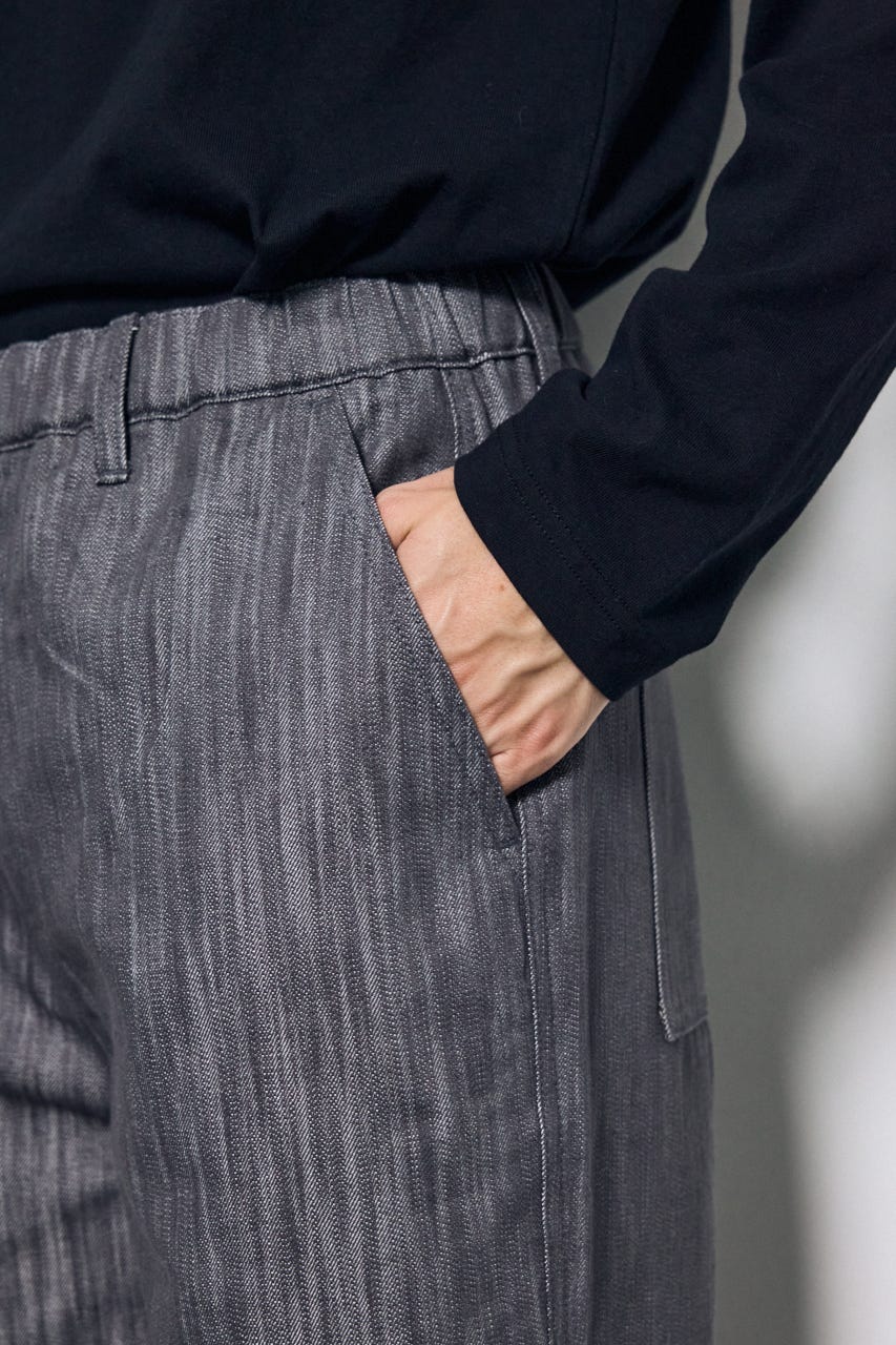 シャイニーワイドパンツ GRY M